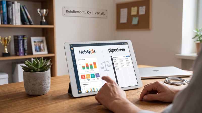 HubSpot vs Pipedrive vs Excel: Paras CRM pienyritykselle